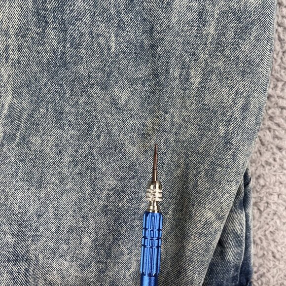 VTG Urban Equipment Jean Jacket Mens Distressed Bomber Sz Large - Picture 3 of 10